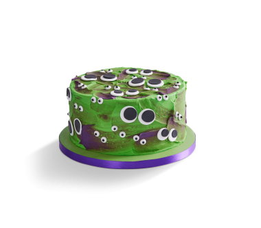 Vegan Halloween Monster Eye Cake