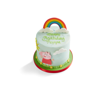 Peppa Pig Sunny Days 6" Rainbow Cake