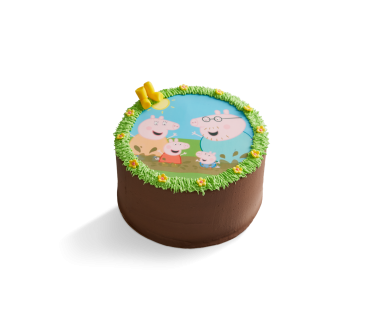 Peppa's Muddy Puddles Cake