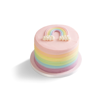 Pastel Rainbow Frosting Cake