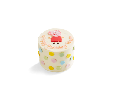 Peppa Pig Polka Dot Rainbow Cake