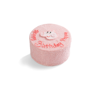 Peppa Pig 8" Pink Velvet Sprinkle Cake