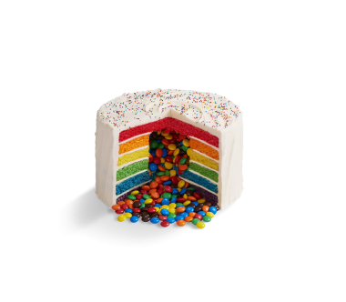 Rainbow Piñata Cake