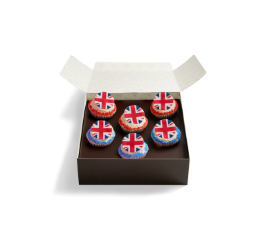 Union Jack Cupcake Selection Box