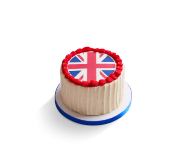 Vanilla Union Jack Cake