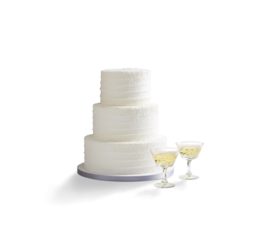 Snowfall Wedding Cake