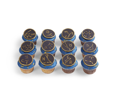 Zodiac: Six Galaxy Cupcake Selection Box